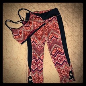 Hollister tights & sports bra set